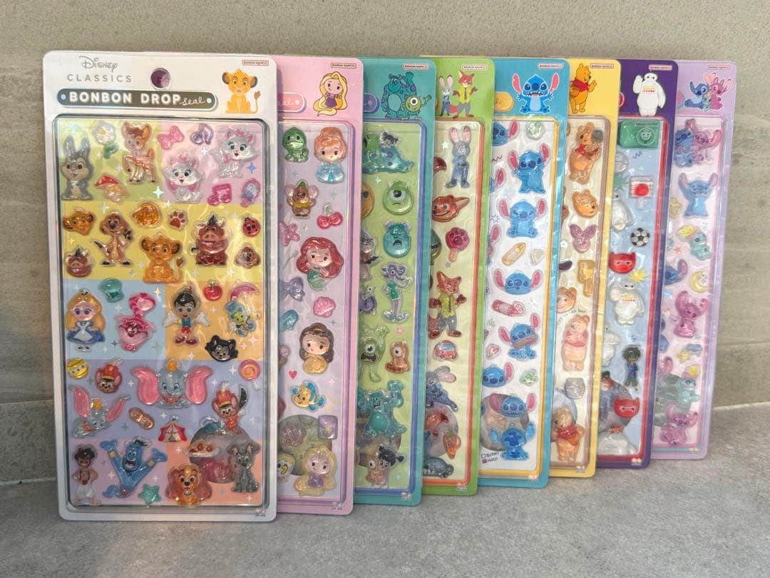 正規品♡ボンボンドロップシール　ディズニー第二弾　8種類コンプリート　クラシック
