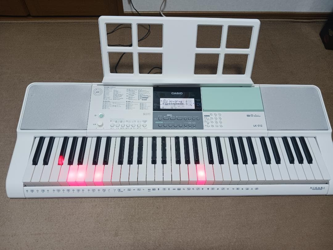 光ナビゲーションキーボード　CASIO　LK-512