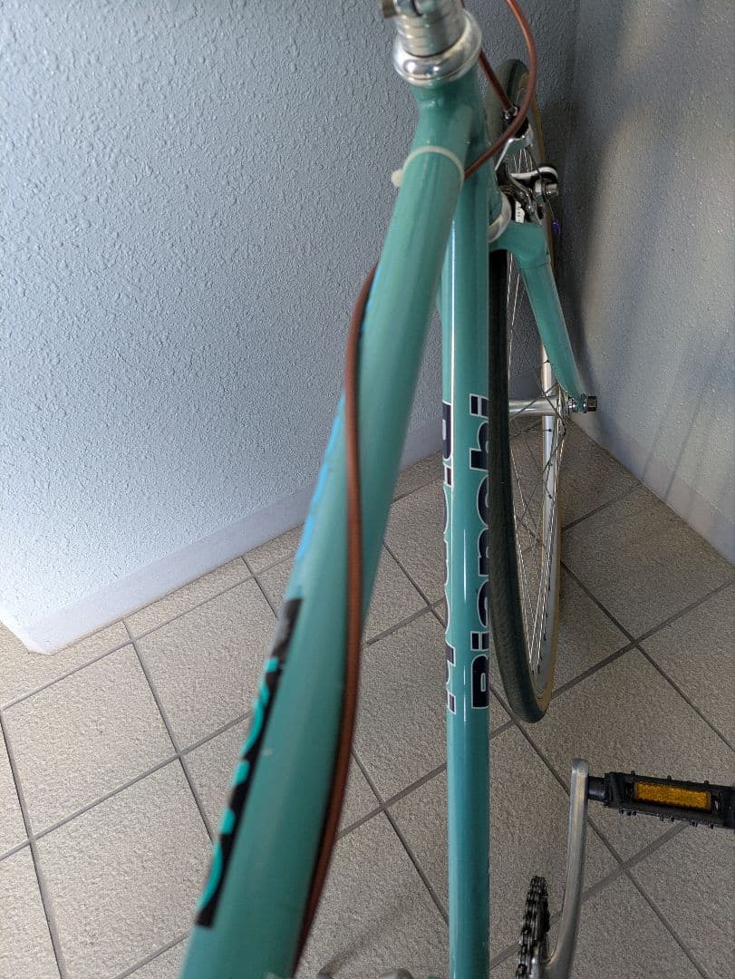 希少❗️Bianchi Pista シングルスピードフレーム 水色