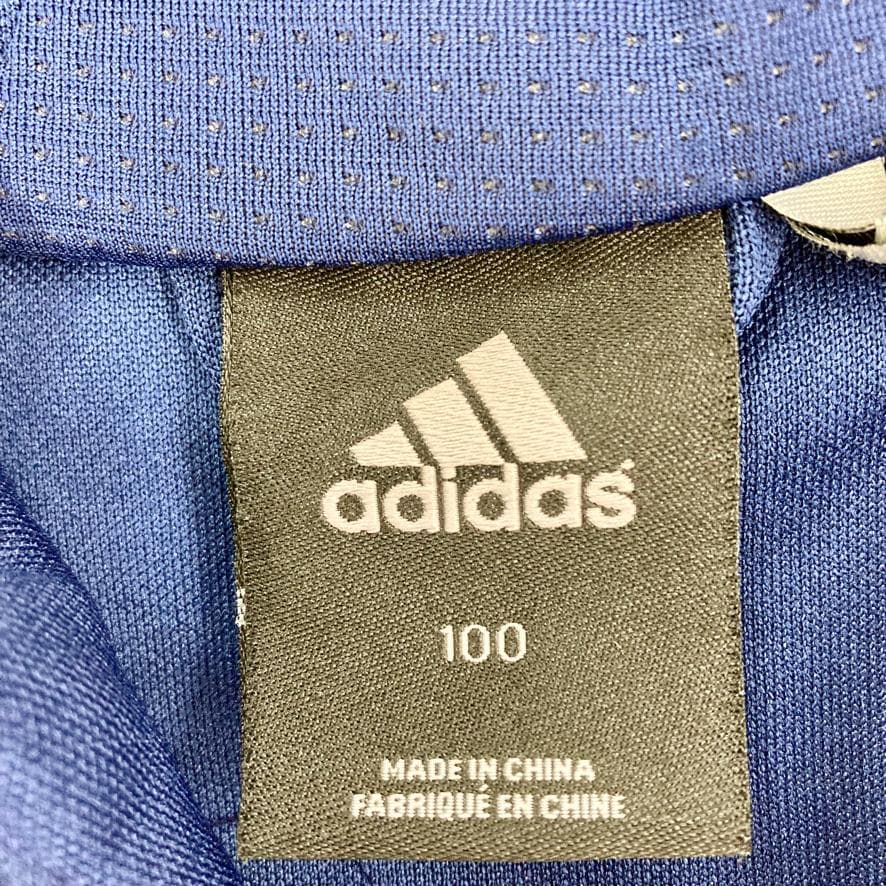 adidas　ジップアップジャージ　トラックジャケット　パフォーマンスロゴ　紺
