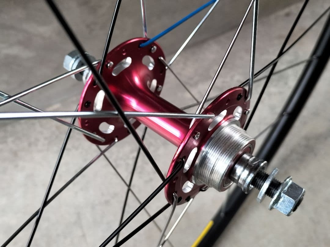 送料無料 ピスト用リア120mm 24H組