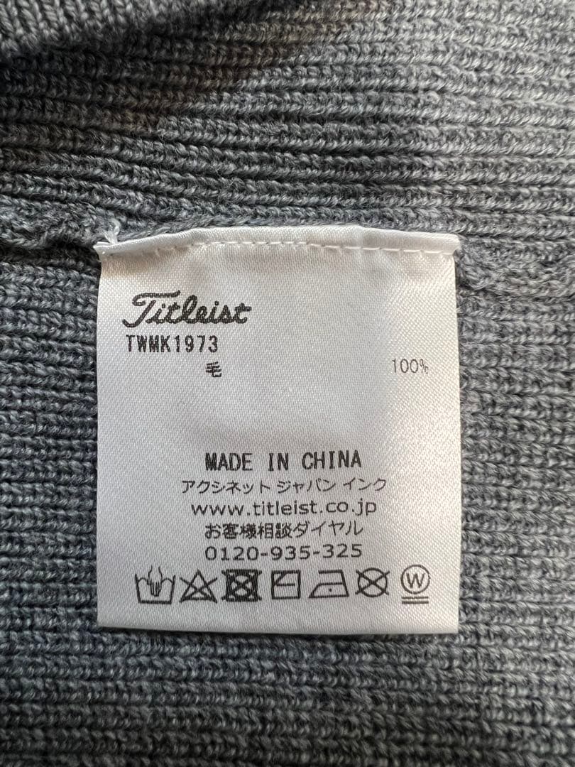 Titleist グレー Vネック セーター LL