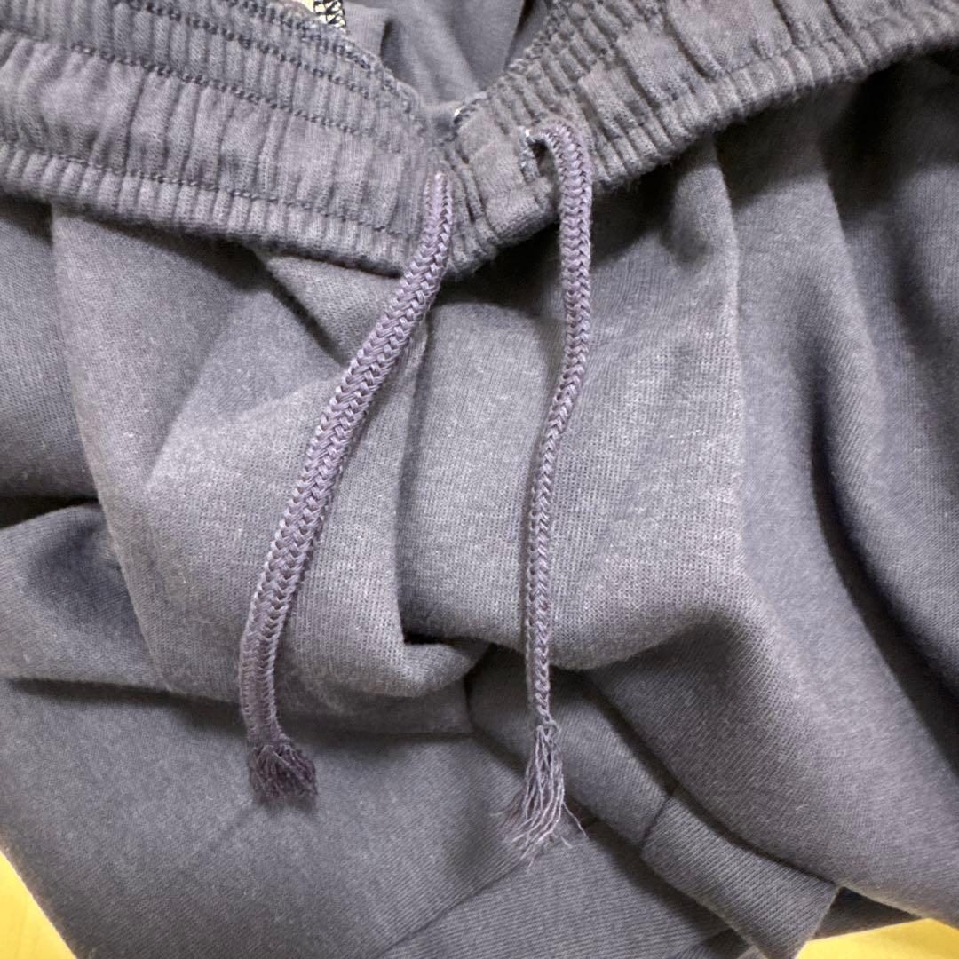 【新品タグ付】asicsスウェットパンツ 4XL ネイビー 裾ボタン バスケ