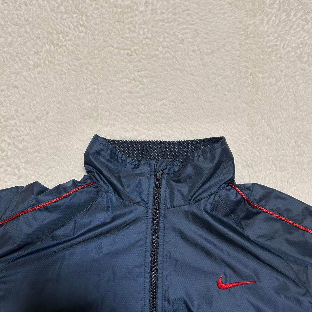 NIKE ナイキ ウインドブレーカー セットアップ 上下 紺 刺繍ロゴ XL