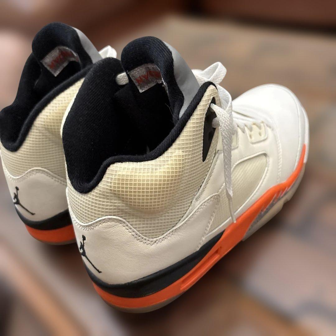 Nike Air Jordan 5 ホワイト/オレンジ