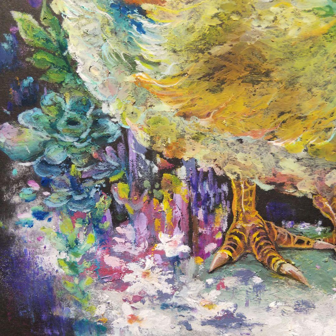 小鳥 ペストマスク ドードー 多肉植物 原画 アート 絵画 画家 エキゾチック