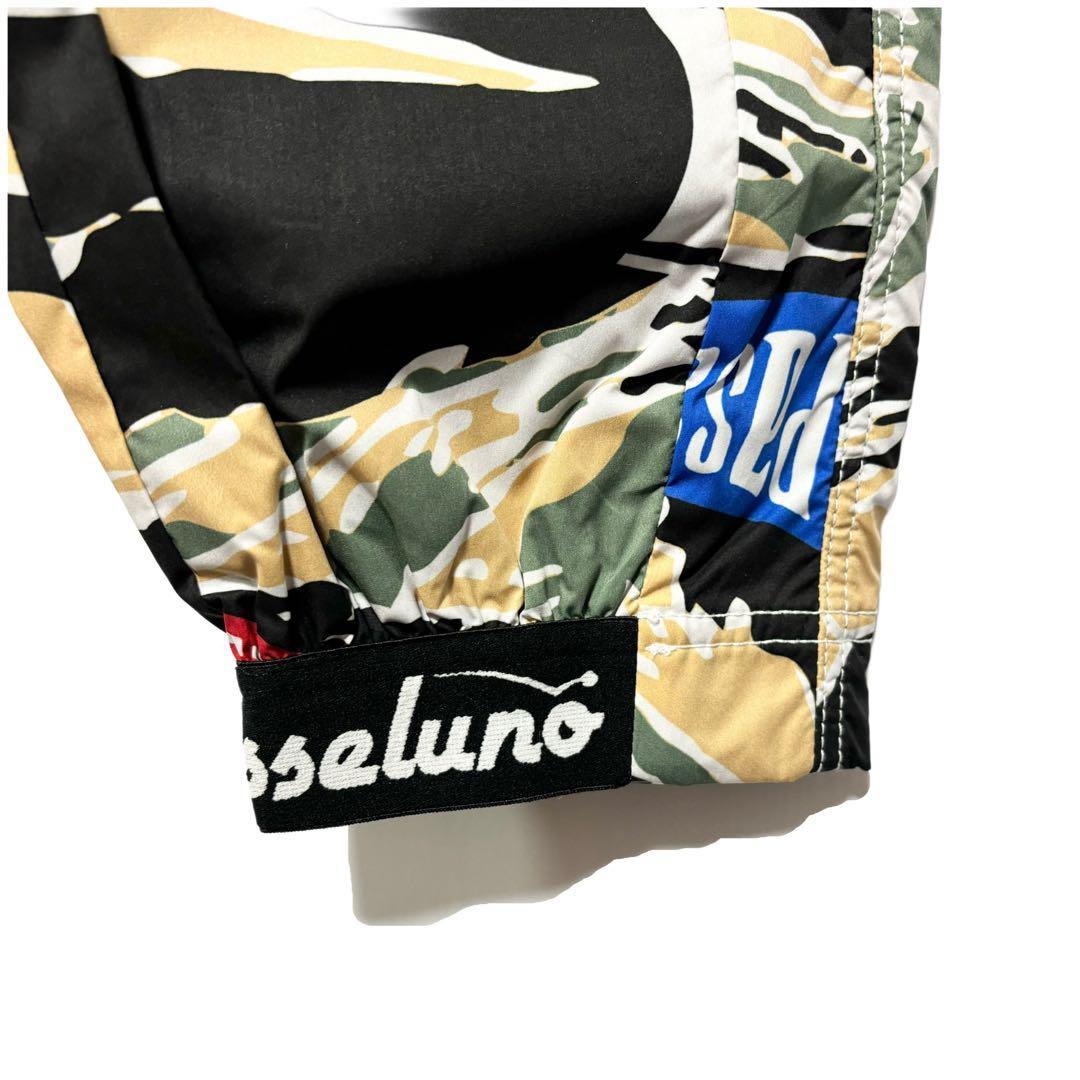 新品 ラッセルノ ゴルフ ウィンドストップ パターン ロングパンツ カモ M 4