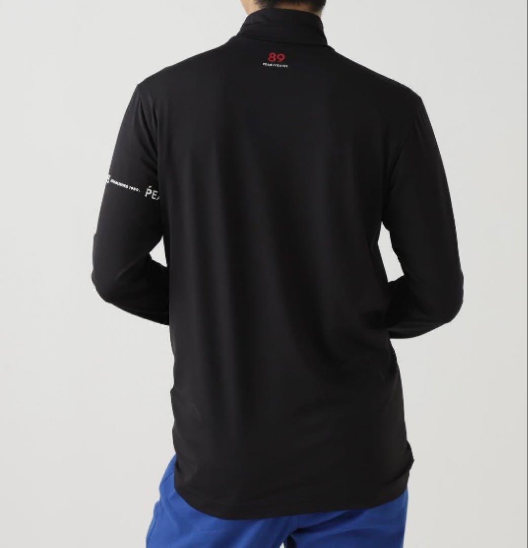 新品 パーリーゲイツ 37.5ベア天竺長袖ハイネックカットソー(6)LL/濃紺