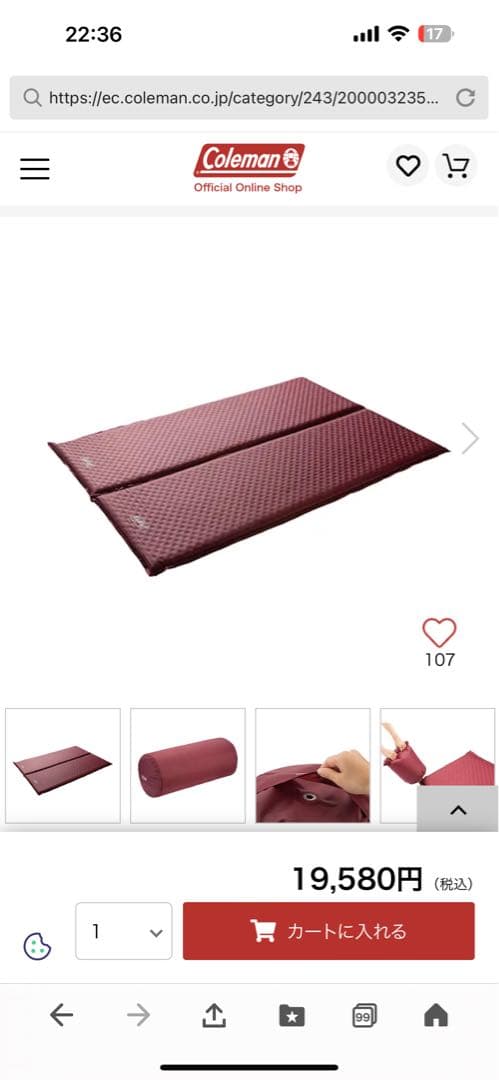 Coleman インフレーターマット　お値下げします♪