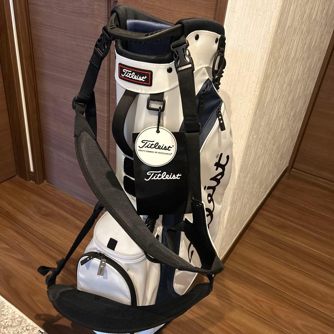 Titleist キャディバッグ ホワイト×ネイビー