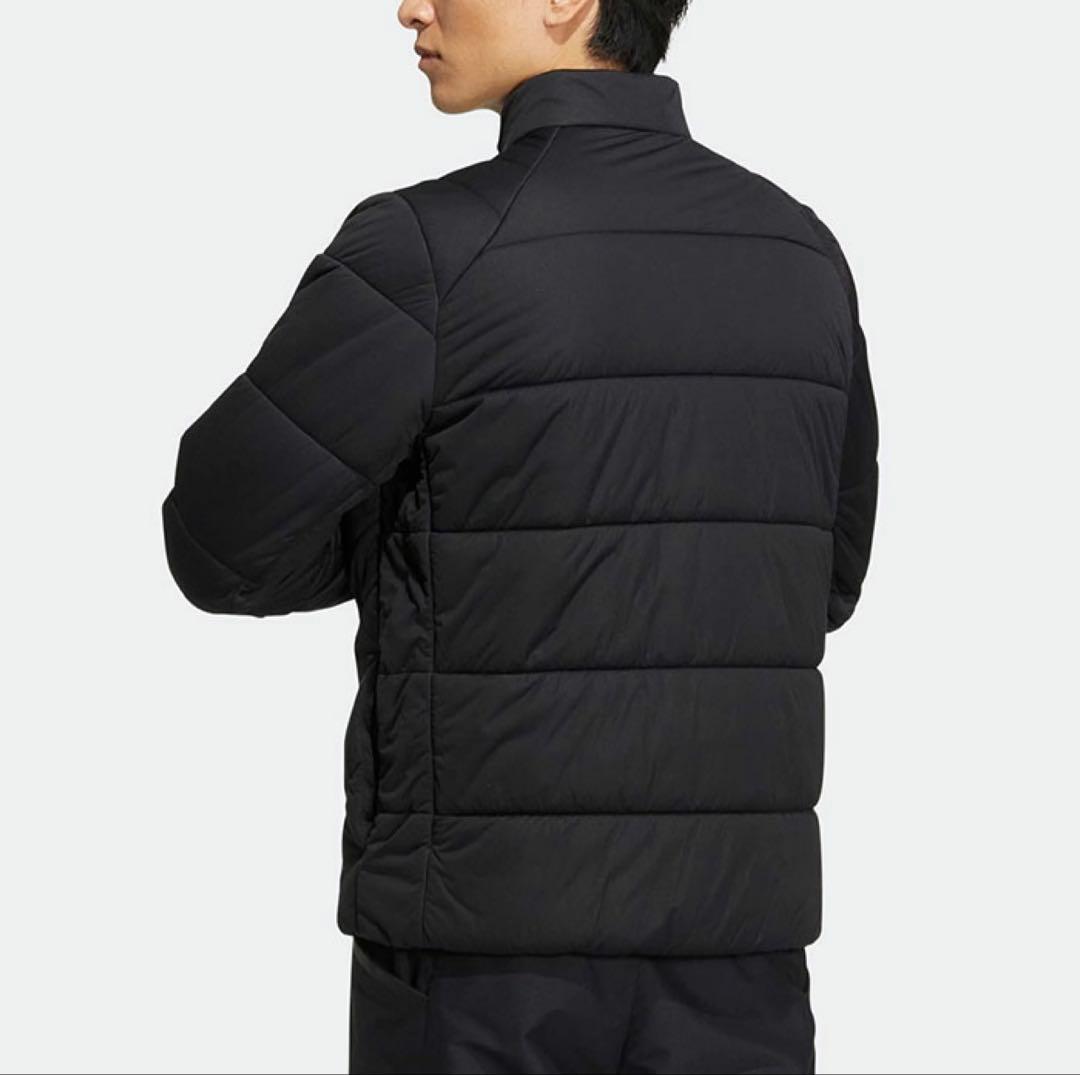adidas ゴルフ　キルティングジャケット　黒　Lサイズ