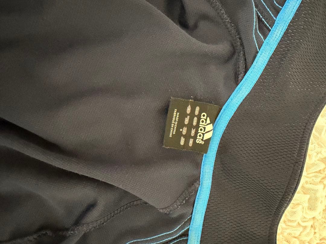 adidas トレーニングジャケット のみ黒/青セット