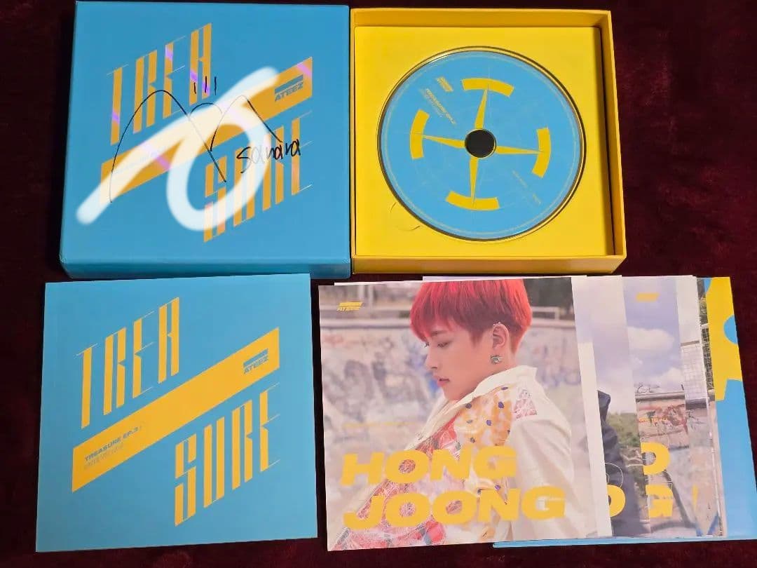 ATEEZ サン WAVE treasure アルバム 直筆サイン入り
