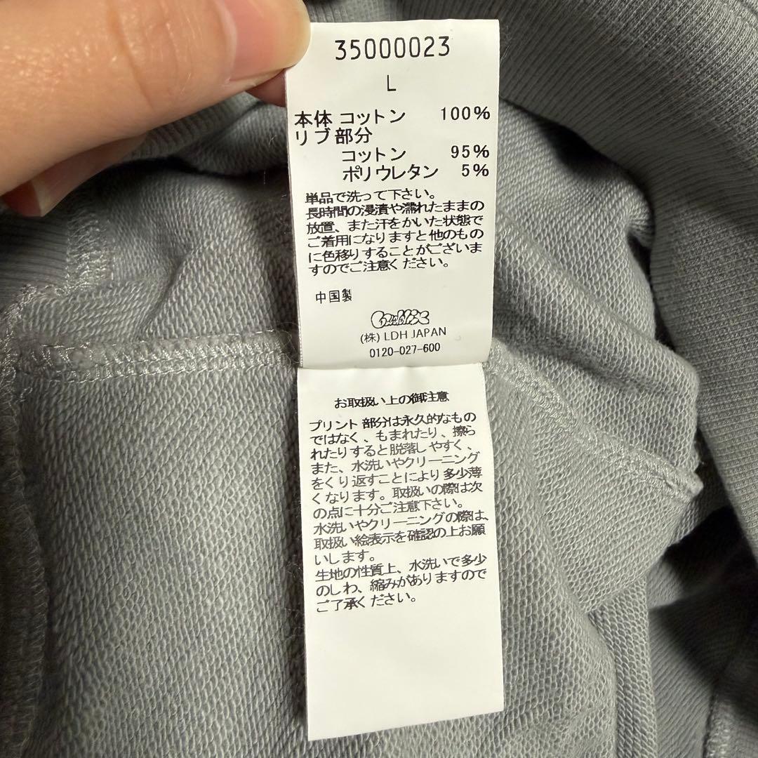 buddix FANTASTICS フーディー パーカー Lサイズ グレー
