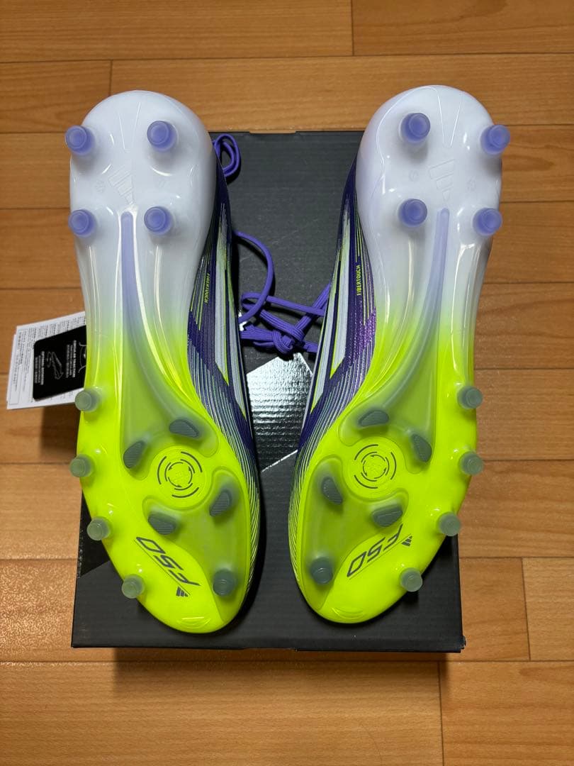 adidas F50 サッカーシューズ 紫/緑