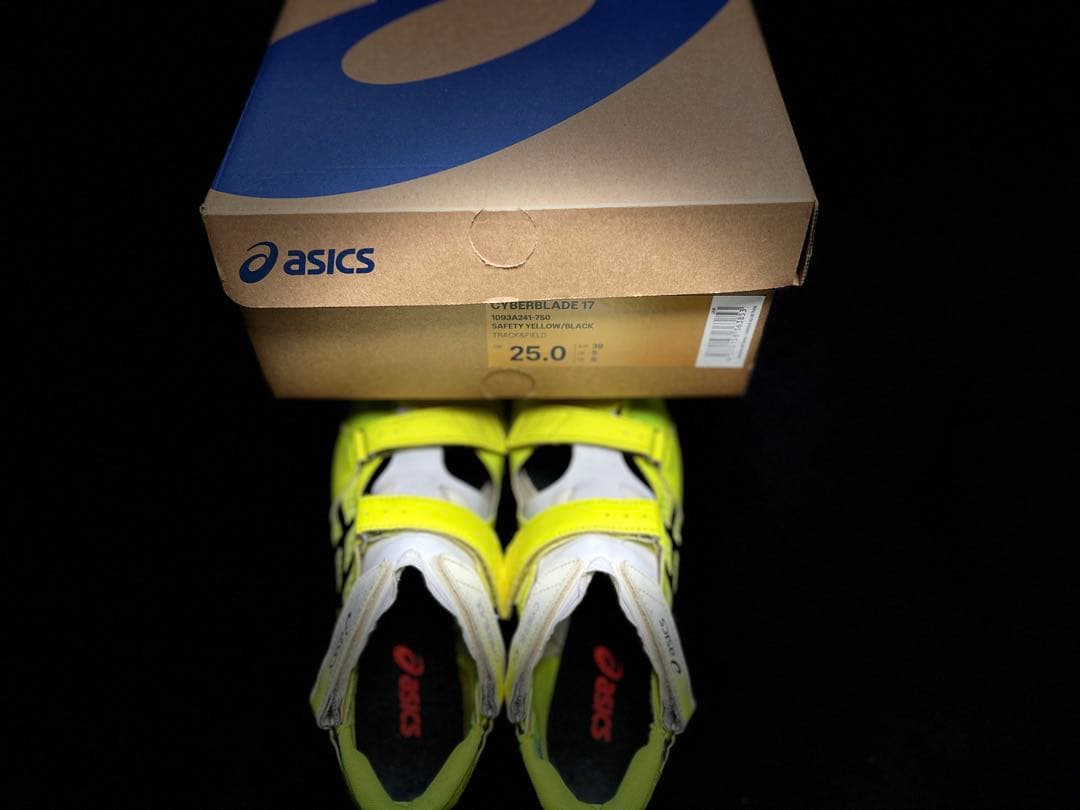 【asics】アシックスCYBERBLADE17 ◽️25㎝◽️ スタッド+レンチ付