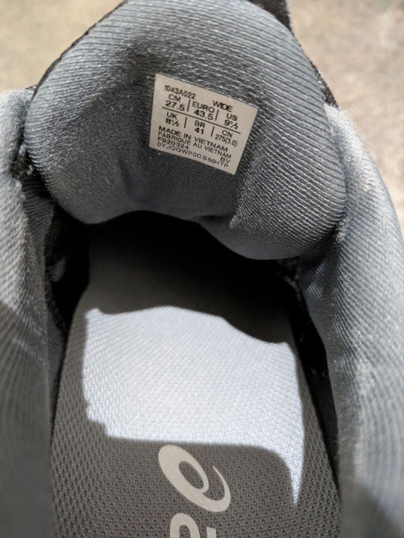 ASICS テニスシューズ ブラック
