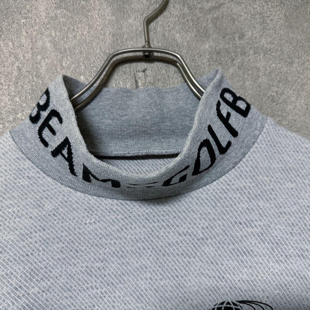 BEAMS GOLF ビームスゴルフ ロゴ ハイネック ロゴ 長袖 シャツ S