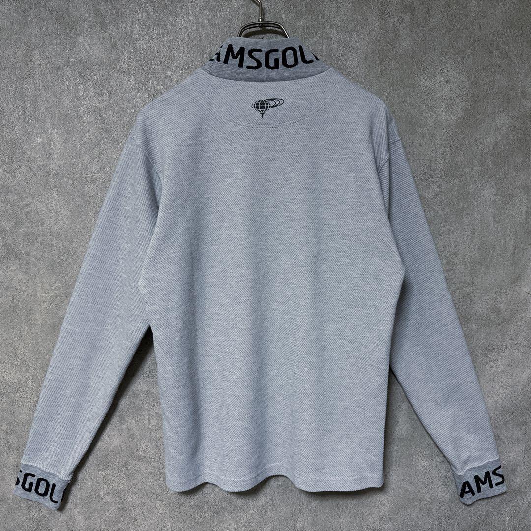 BEAMS GOLF ビームスゴルフ ロゴ ハイネック ロゴ 長袖 シャツ S