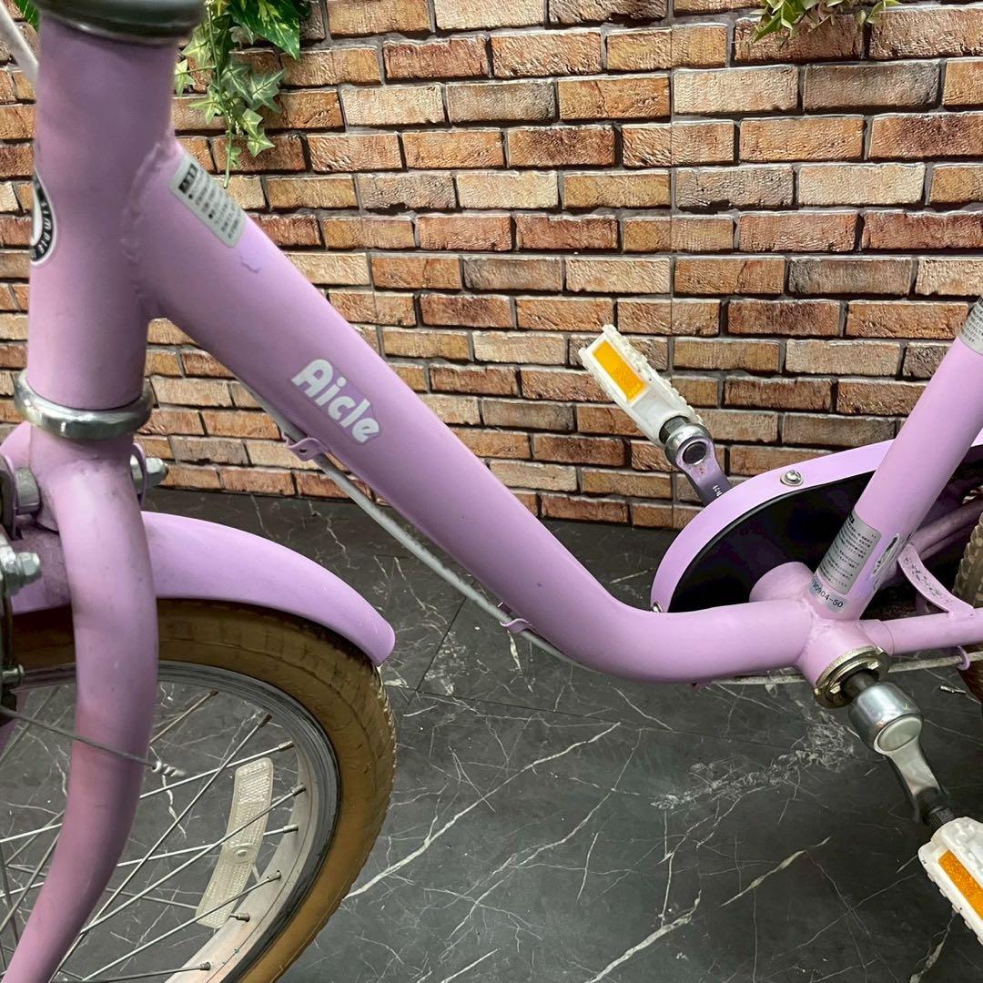 【112】子供用自転車 子供車 Aicle ピンク 18インチ シングル