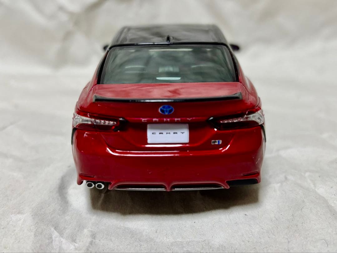 カムリ後期(最終型) カラーサンプル ミニカー ブラック×レッド 専用箱付