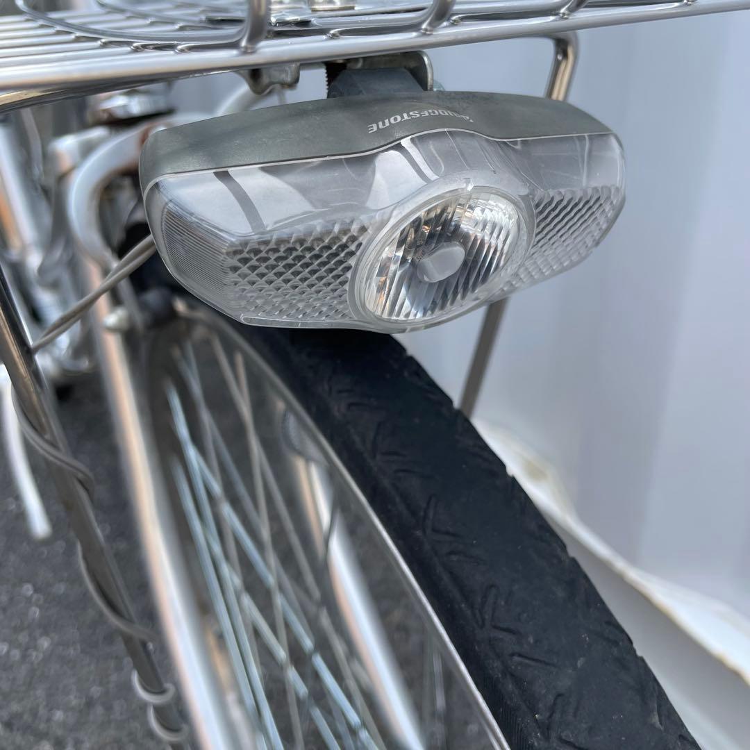 【都内/千葉市引取】ママチャリ 26インチ自転車 カゴ/鍵/ライト付