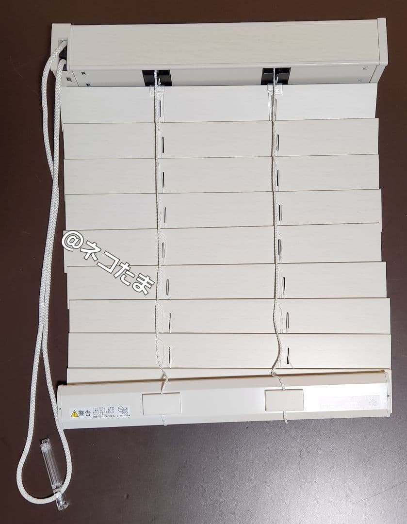 新品　ニチベイ　木製ブラインド　特注　38X45cm Nホワイト