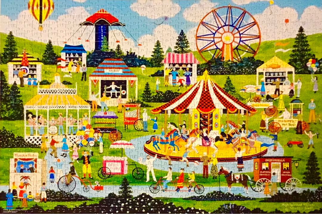 ジグソーパズル1000ピース　にぎわいの遊園地　ジェーン・ウースター・スコット