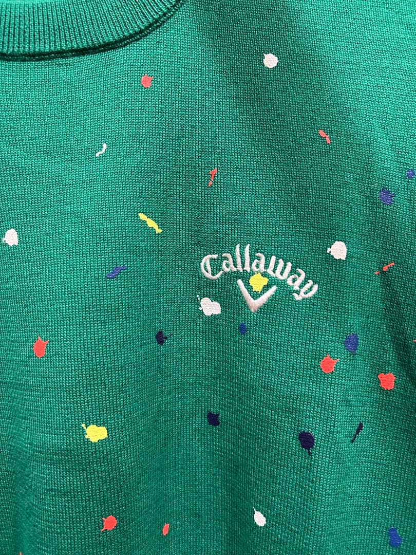 Callaway カラフルセーター グリーン