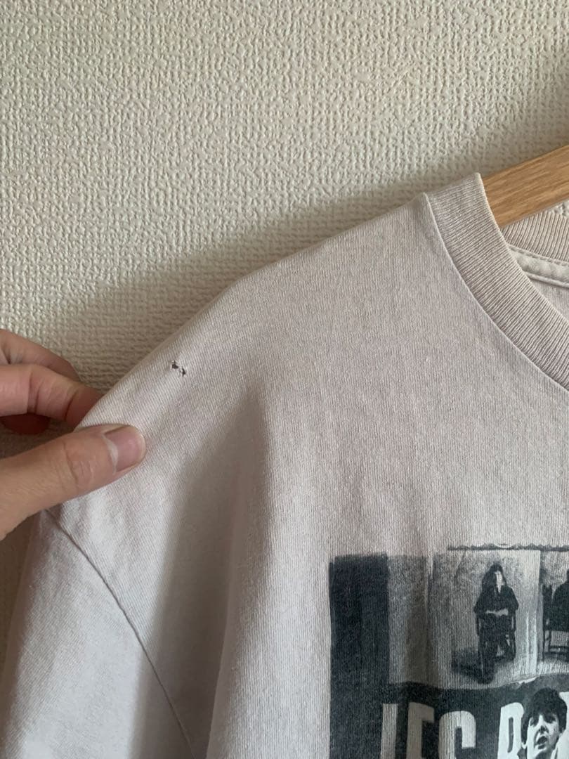 00s The Beatles ビートルズ　バンドTシャツ　ピンクグレー Ｌ