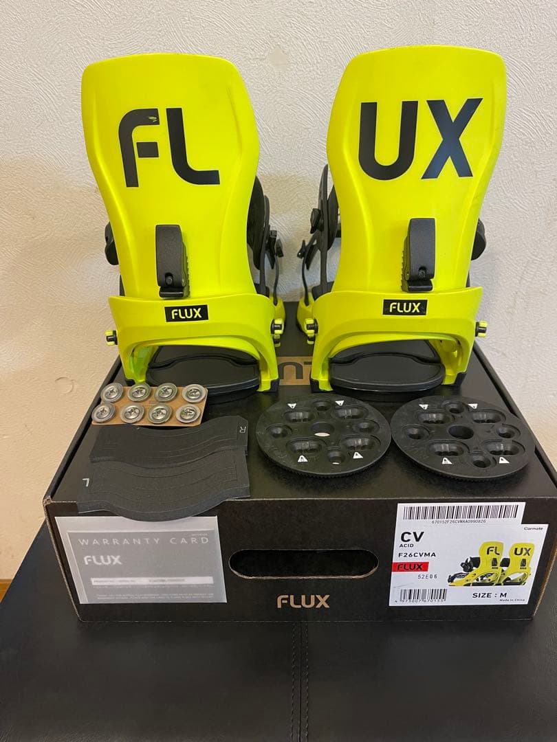 ☆25-26☆FLUX フラックス スノーボード ビンディング CV Mサイズ