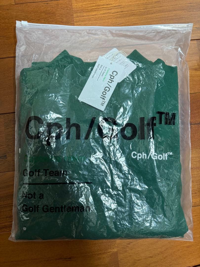 ★新品未使用★Cph/Golf LOGO LS MOCK NECK TEE 緑