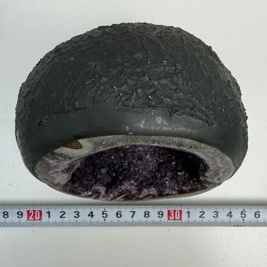 【特価】 約1.2kg! アメジスト ジオード ドゥルージー ドーム 天然石