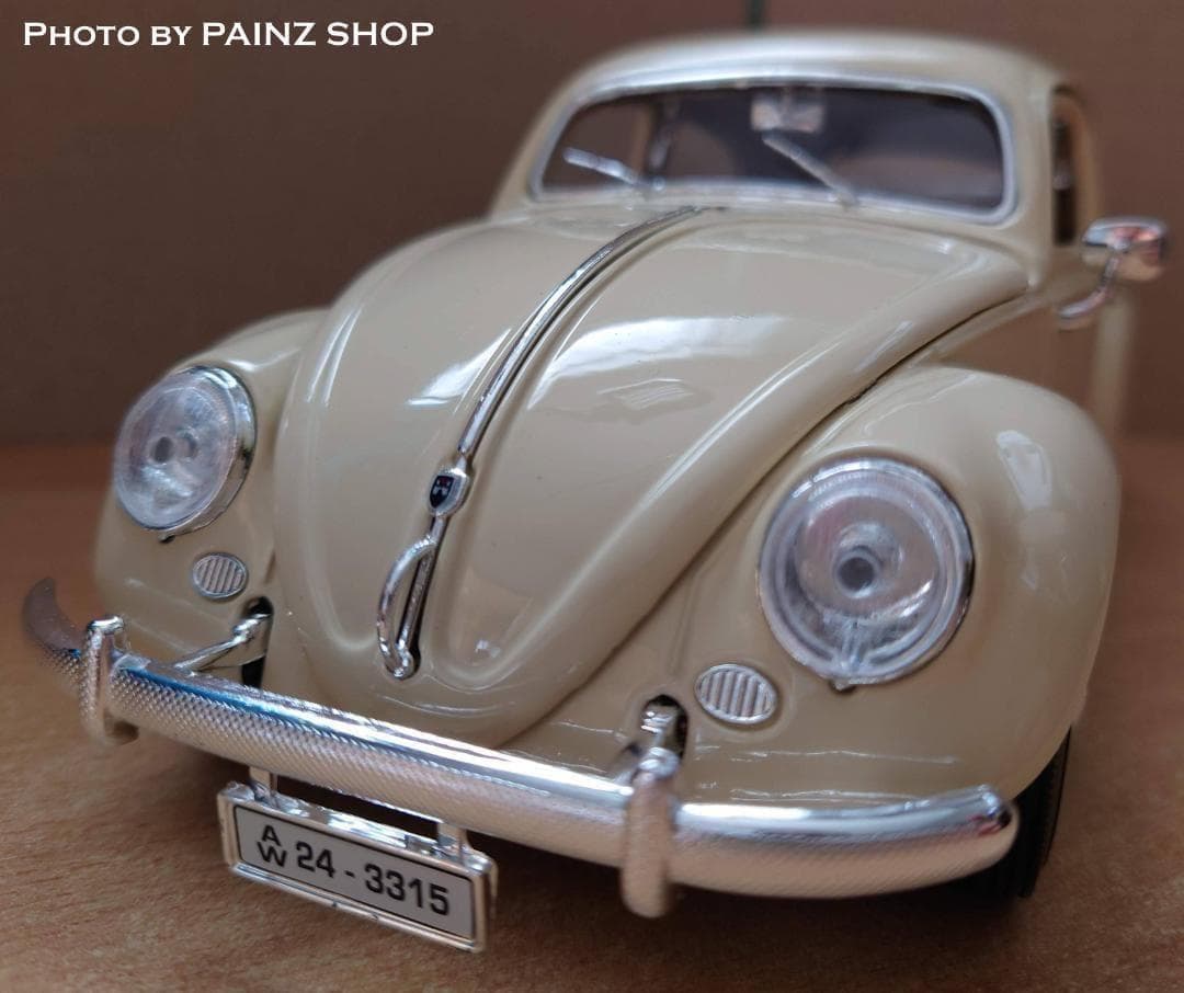 1/18フォルクスワーゲンビートル ベージュ VW BEETLE 1955