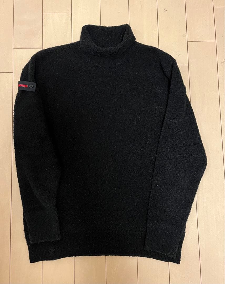 BRIEFING BOUCLE TURTLE NECK KNIT サイズM