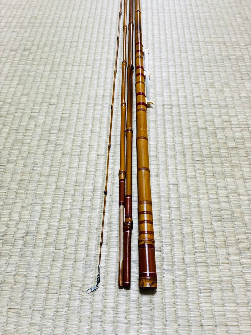 釣竿　中通し手元竿　ハゼ釣り　印籠継