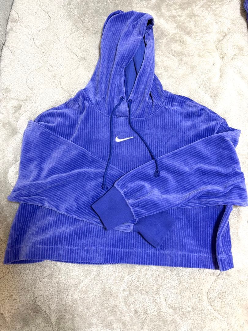 NIKE セットアップ パーカー ショート丈 ワイドパンツ M レディース 美品