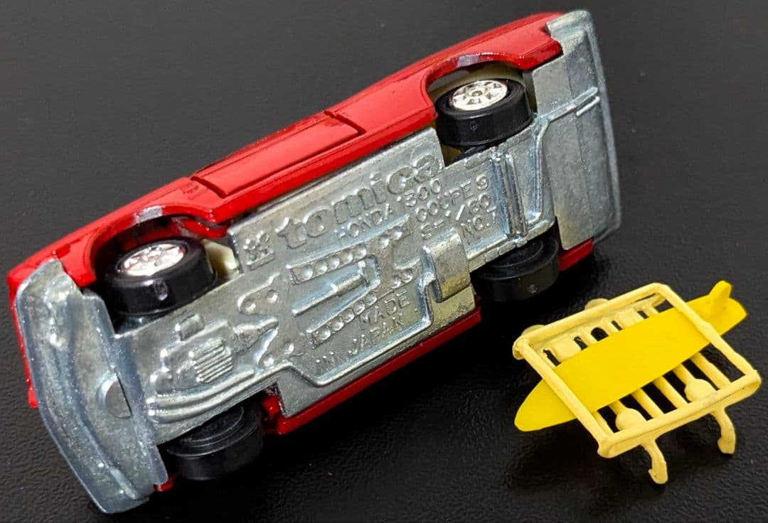 トミカ 日本製 黒箱No.49 ホンダクーペ9 サーフィンキャリア 美品 当時物