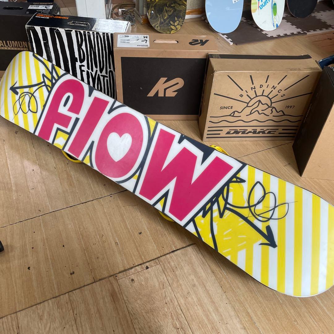 FLOW×FLUX　フロー　フラックス　バインディング付スノーボードセット