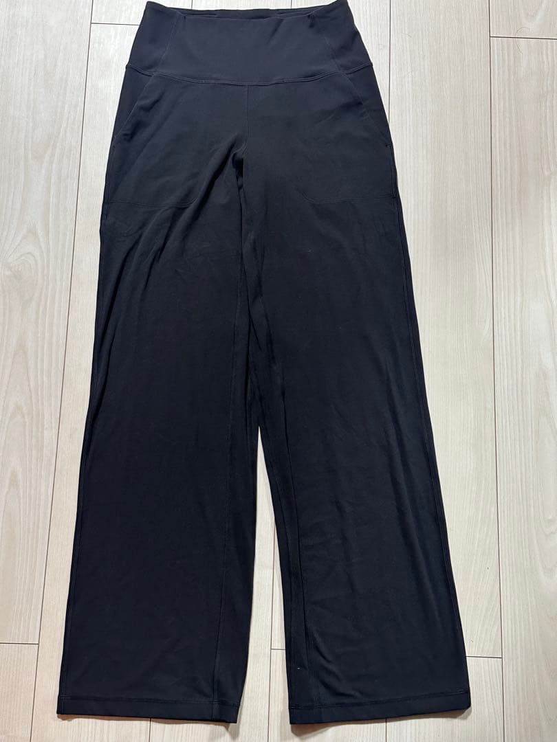 ブラック ジャケット ワイドレッグパンツ セット