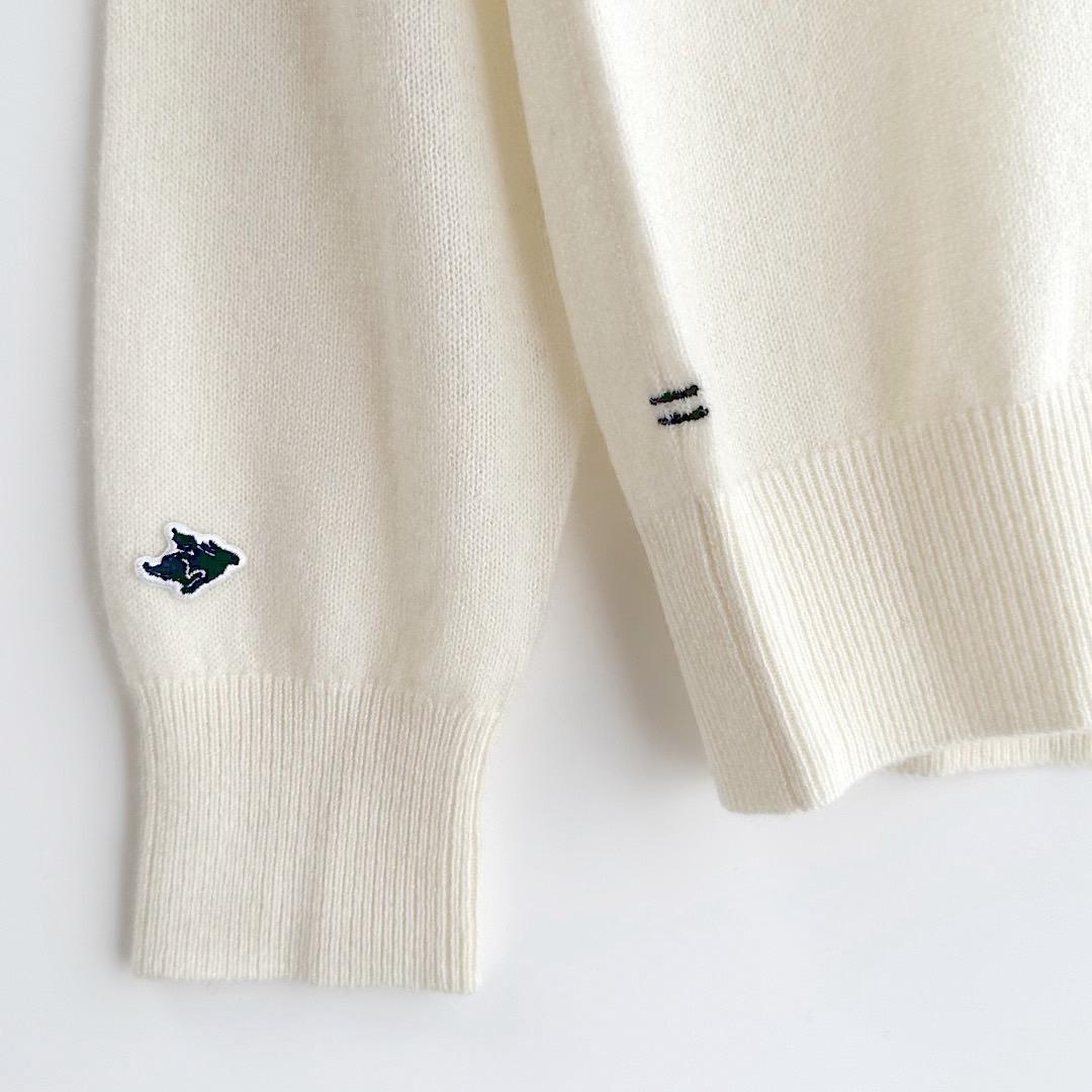 453 パーリーゲイツ 定価33,000円 カシミヤ100％ ニット 白 1 M