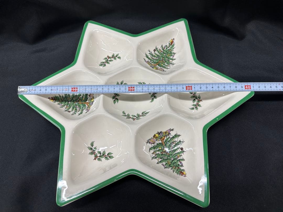 【使用美品】SPODE スポード　トレイ　皿　クリスマスツリー　England