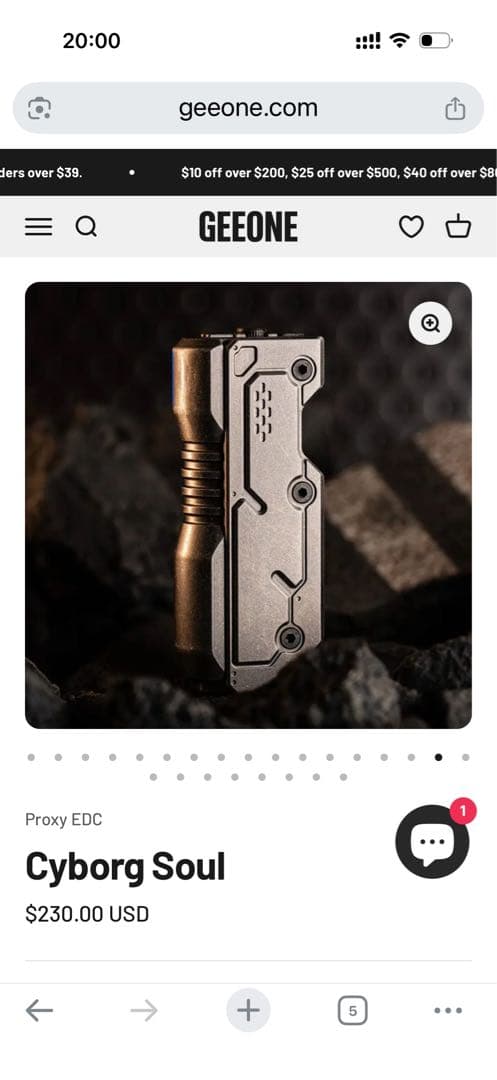 「正規品」proxy EDC Cyborg Soul SS製　フィジェットトイ