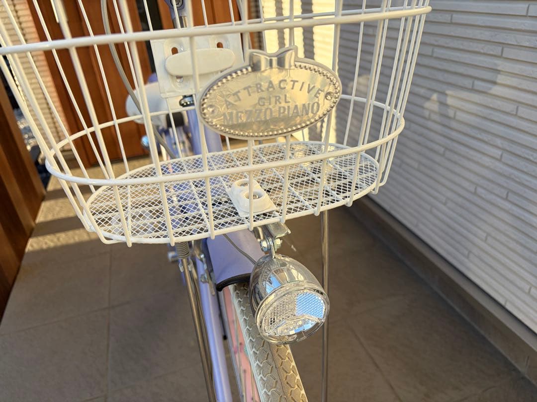 【美品】引取希望　メゾピアノ　ラベンダー　自転車　２２インチ