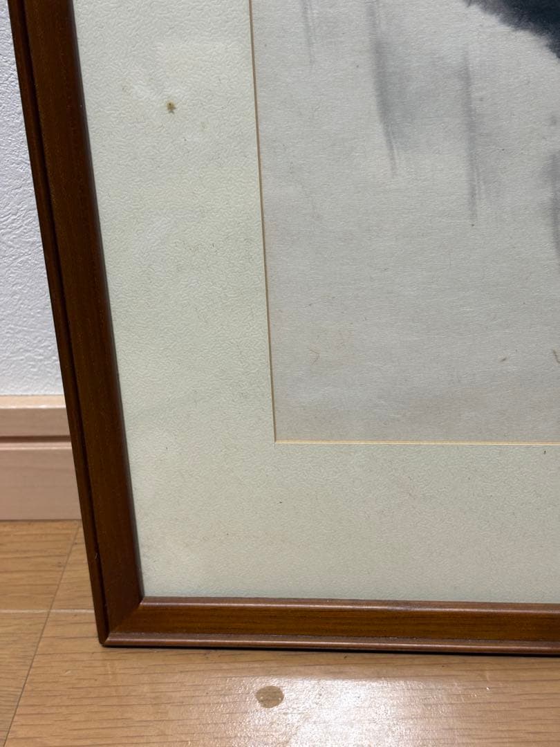 水墨画 花（ラン） 木製フレーム 蘭