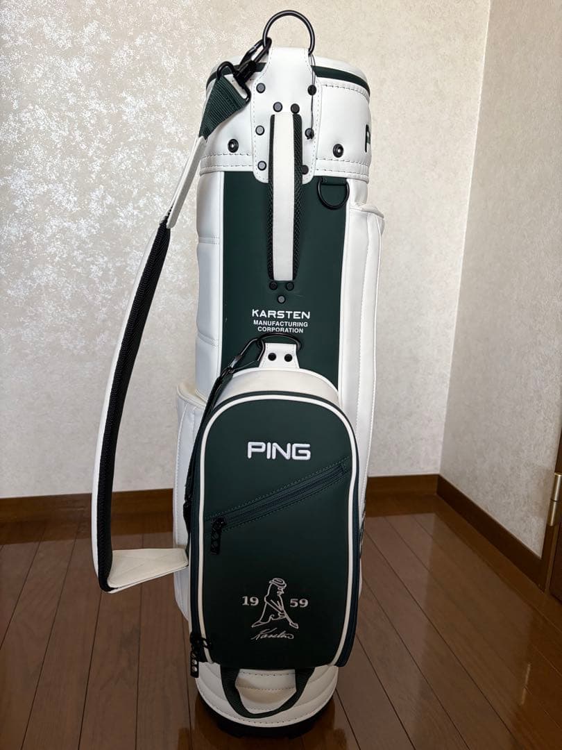 【美品】PING ピン キャディバッグ ホワイト・グリーン