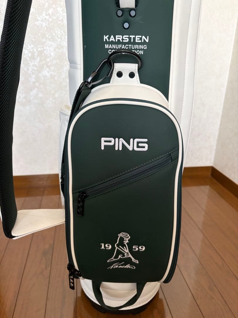 【美品】PING ピン キャディバッグ ホワイト・グリーン