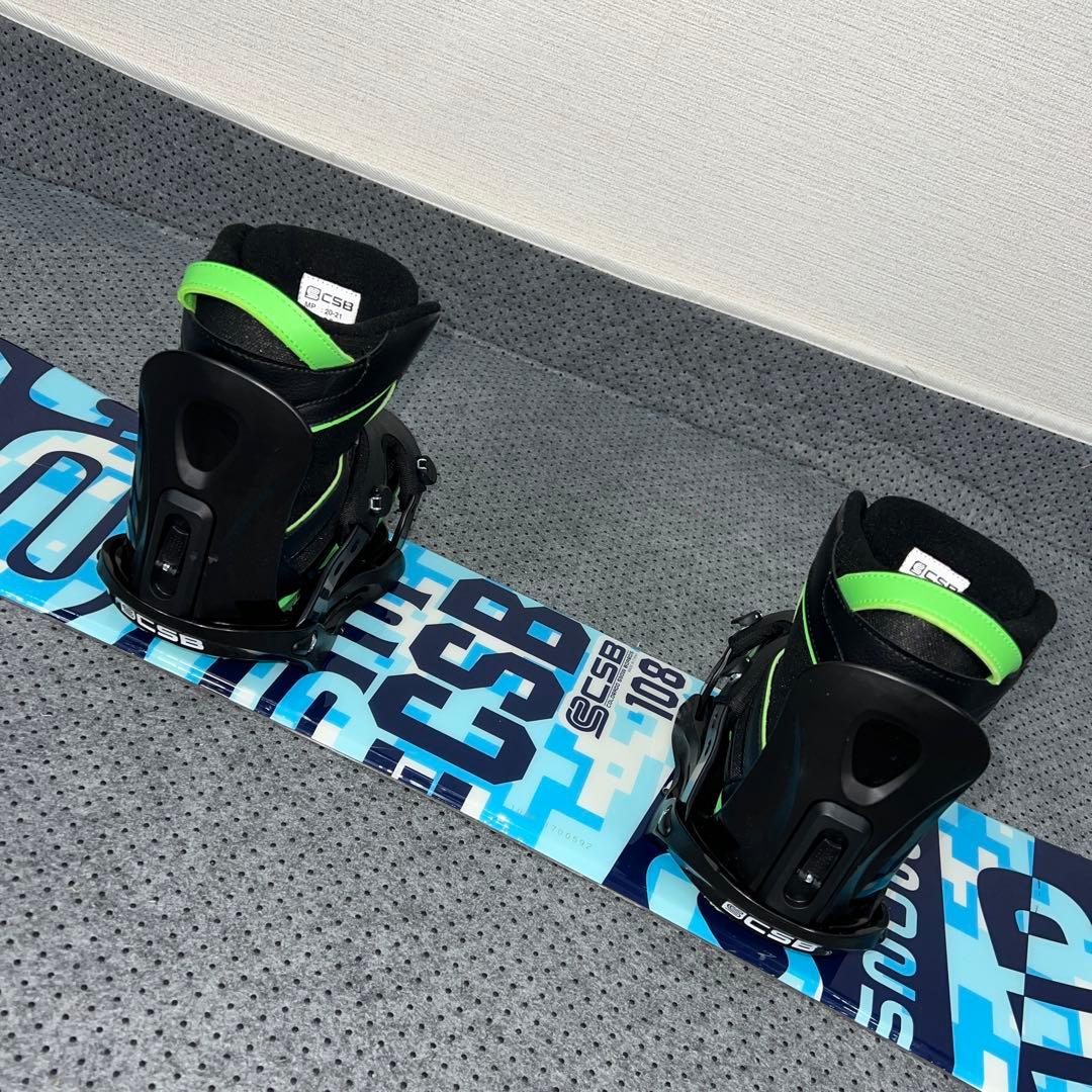 数回使用 キッズスノーボード CSB 108cm＋バイン＋ダイヤルブーツ