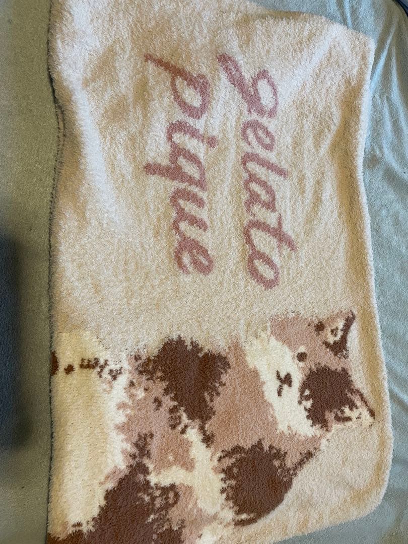 新品　ジェラートピケ　枕カバー　猫