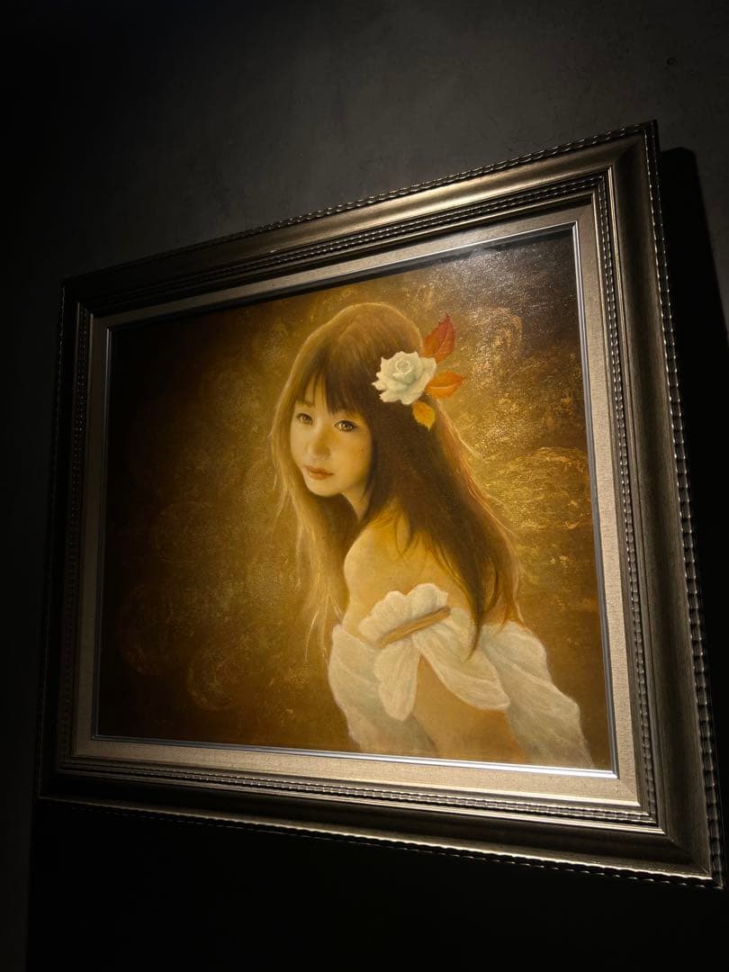他の方発送×リアリズム　杉山慎一郎　【美人画】　直筆サインあり